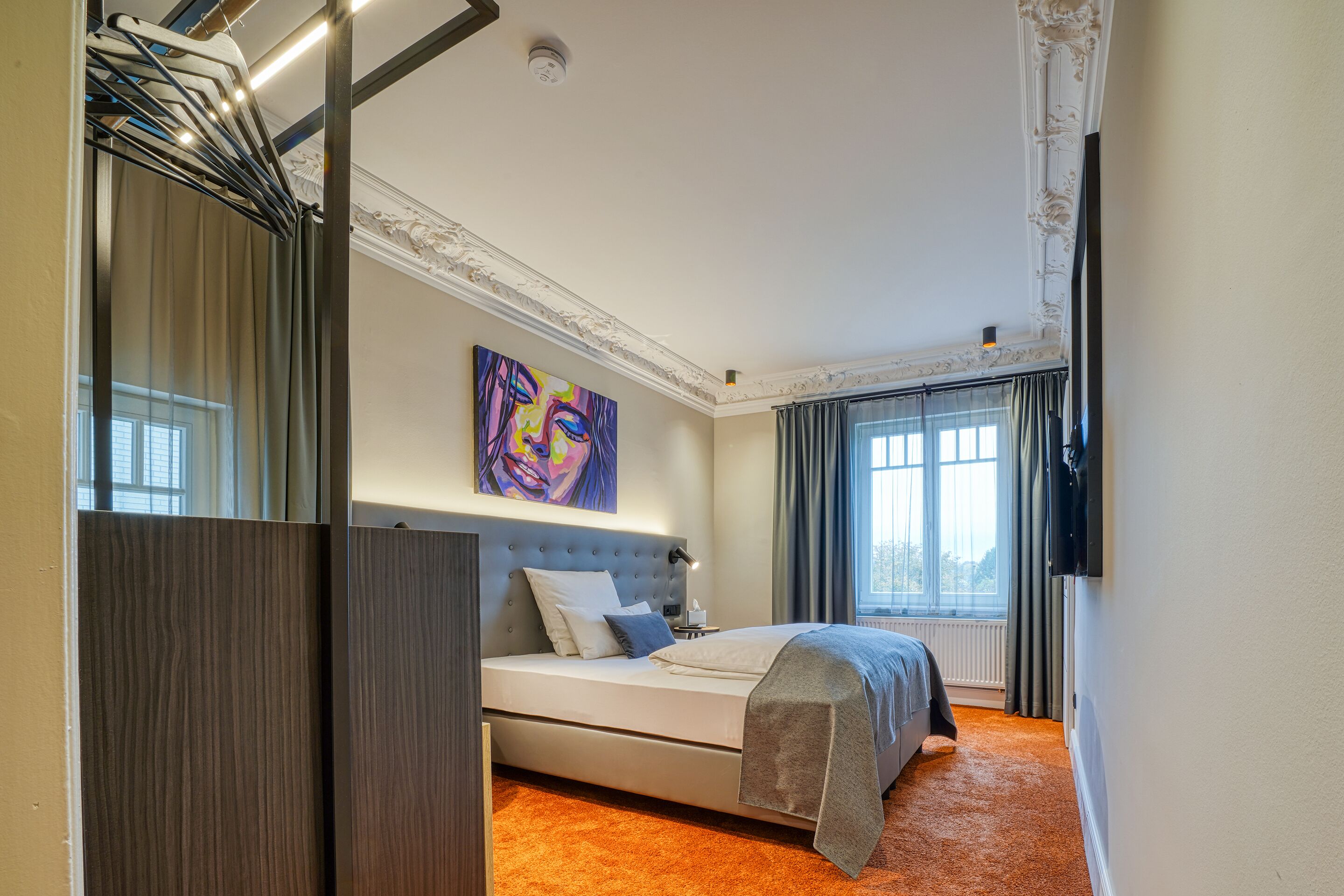 boutique double room | hypo-allergenic bedding, in-room safe, soundproofing, free wifi