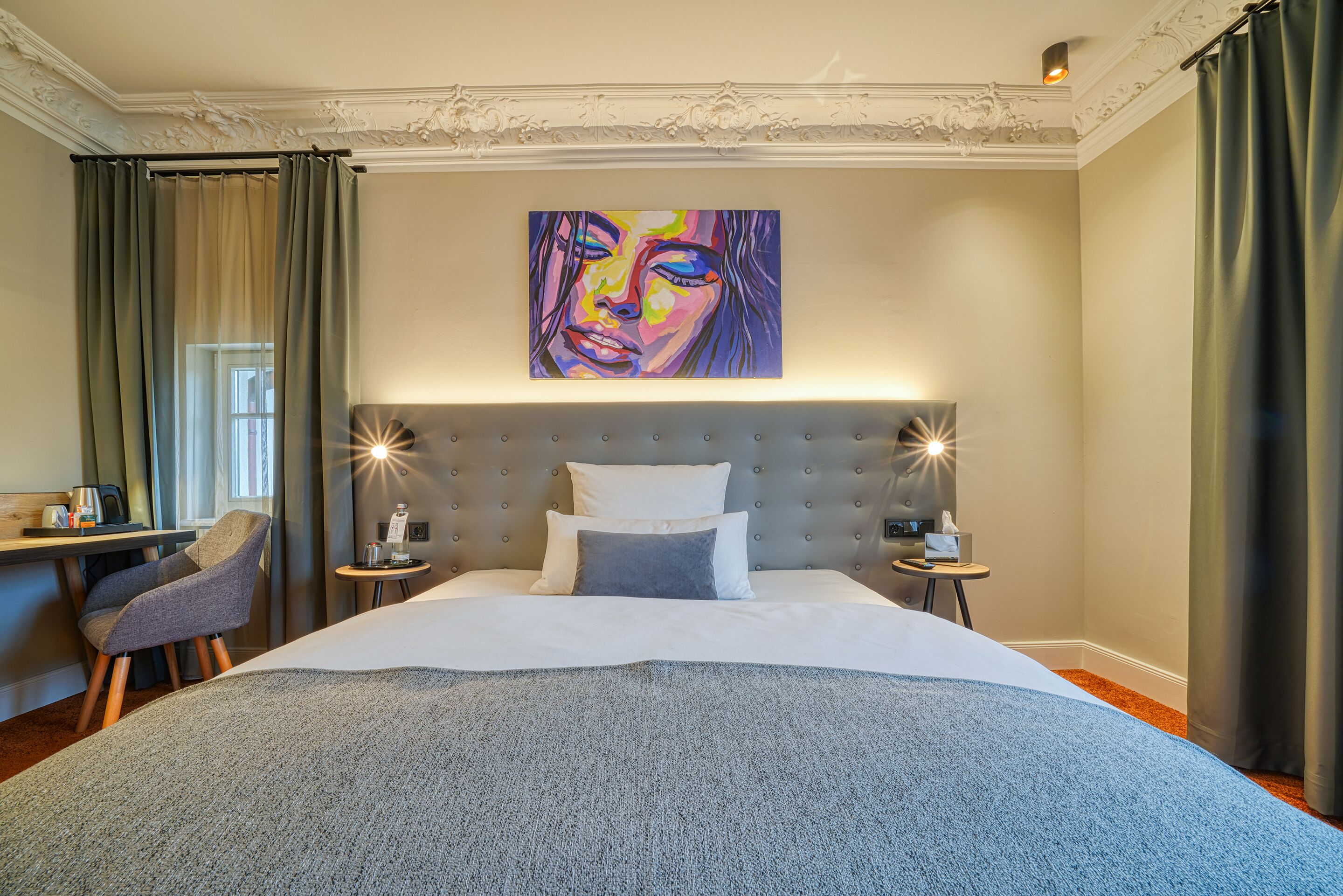 boutique double room | hypo-allergenic bedding, in-room safe, soundproofing, free wifi