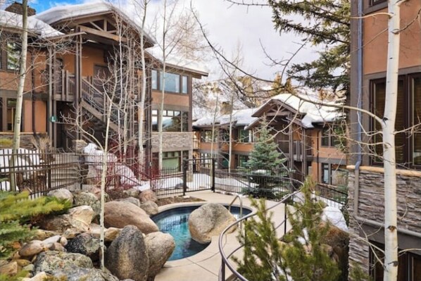 A heated pool