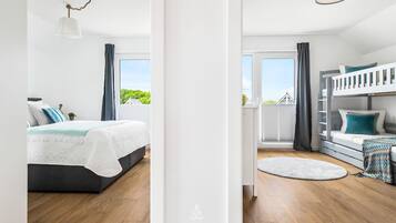 2 Schlafzimmer, Reisekinderbett, kostenloses WLAN