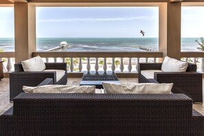 Deluxe Condo, 2 Bedrooms, Sea View, Oceanfront | Balcony - Hol Chan Reef Resort & Villas (San Pedro)