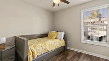 4 bedrooms, iron/ironing board, travel crib, WiFi
