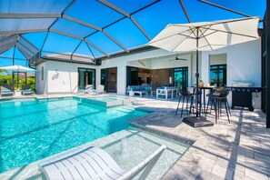 A heated pool