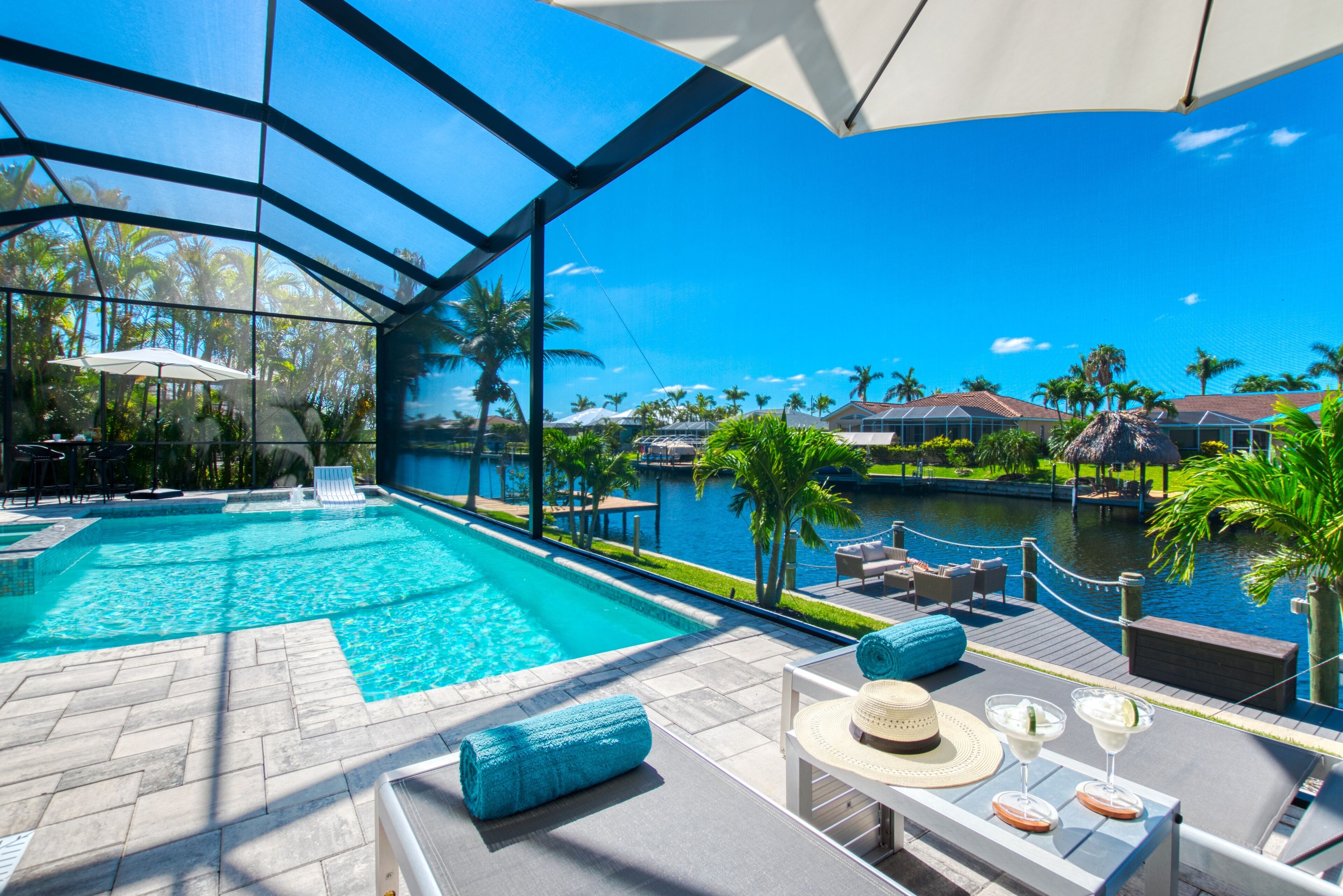 A heated pool
