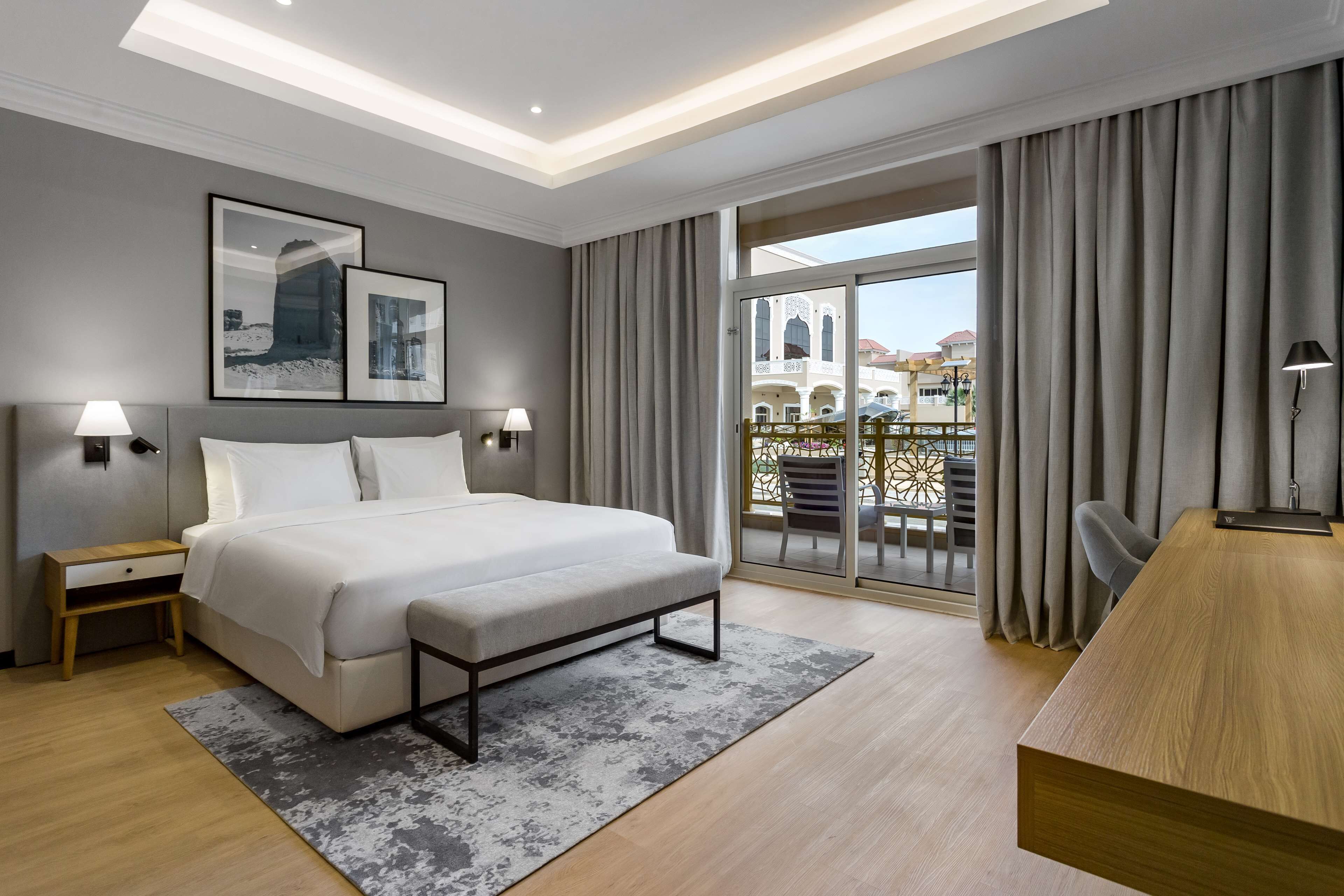 superior room | minibar, desk, laptop workspace, blackout curtains