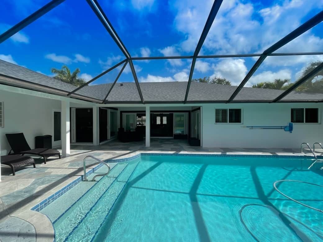 Immaculately maintained 4 bd 3 ba home feat private pool on LaPlaya golf course.