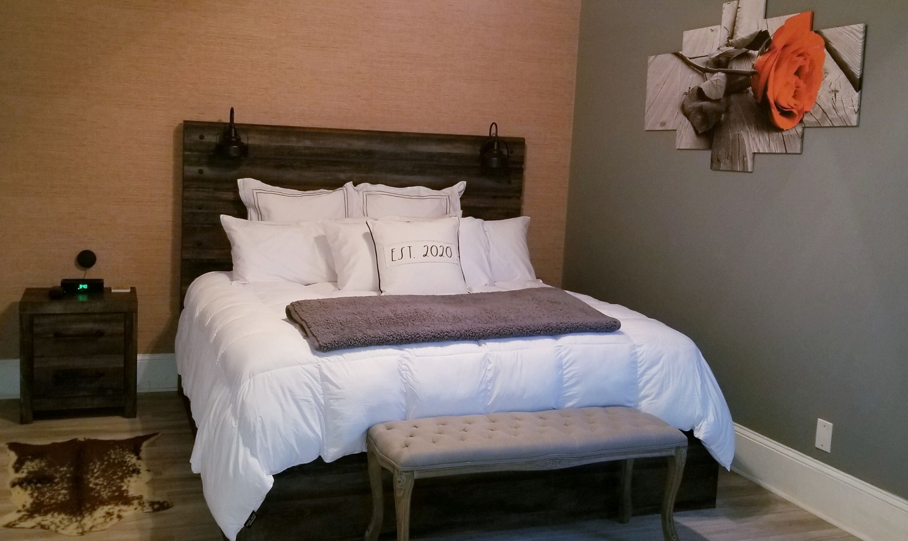 4 bedrooms, desk, iron/ironing board, free WiFi