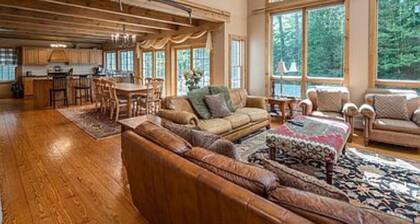 Expansive Retreat Near the Slopes w/ Media Room, Two Kitchens, & Stone Fireplace