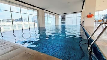 Indoor pool, a heated pool