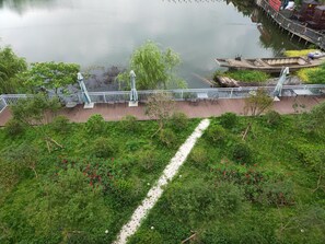 Blick von der Unterkunft