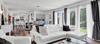 Waterfront 2BR Home Heated Pool BBQ Parking!