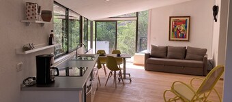 Bright, friendly apartment on an eco finca