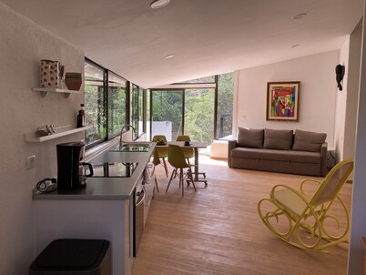 Bright, friendly apartment on an eco finca