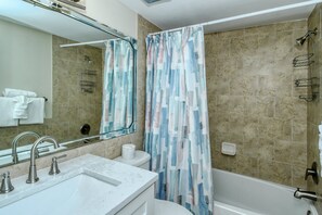 Hair dryer, towels