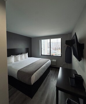 Single Room, 1 Queen Bed, Non Smoking | Down comforters, desk, laptop workspace, free WiFi