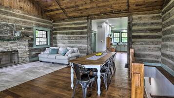 TV, fireplace, DVD player