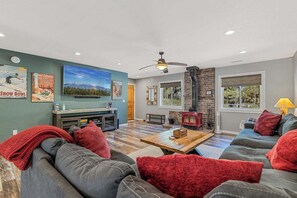 Smart TV, fireplace, video games, Netflix
