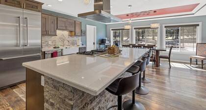 Peaks & Pines Vacation Rental | 5-BR House in Quiet Neighborhood, Flagstaff | Spa • Game Rm • Gourmet Kitchen • Views • Trails