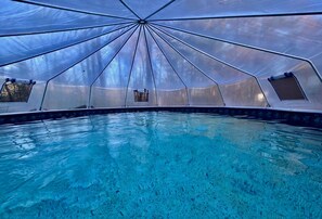 A heated pool