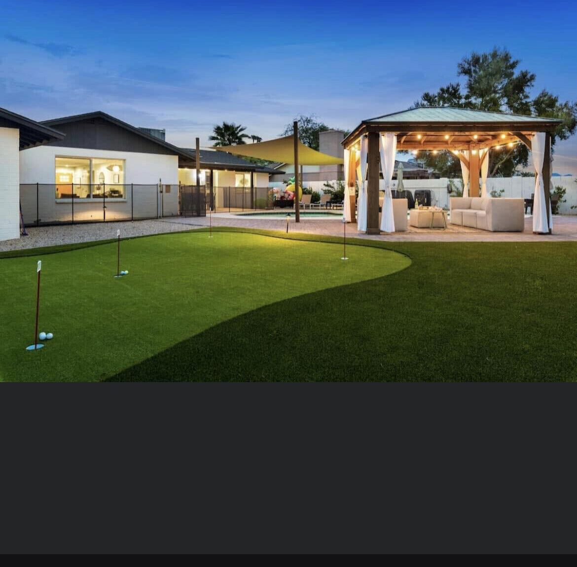 Summer Retreat Pool-part shaded. Gazebo & Dining w misters  & Golf 2 Prim Suites