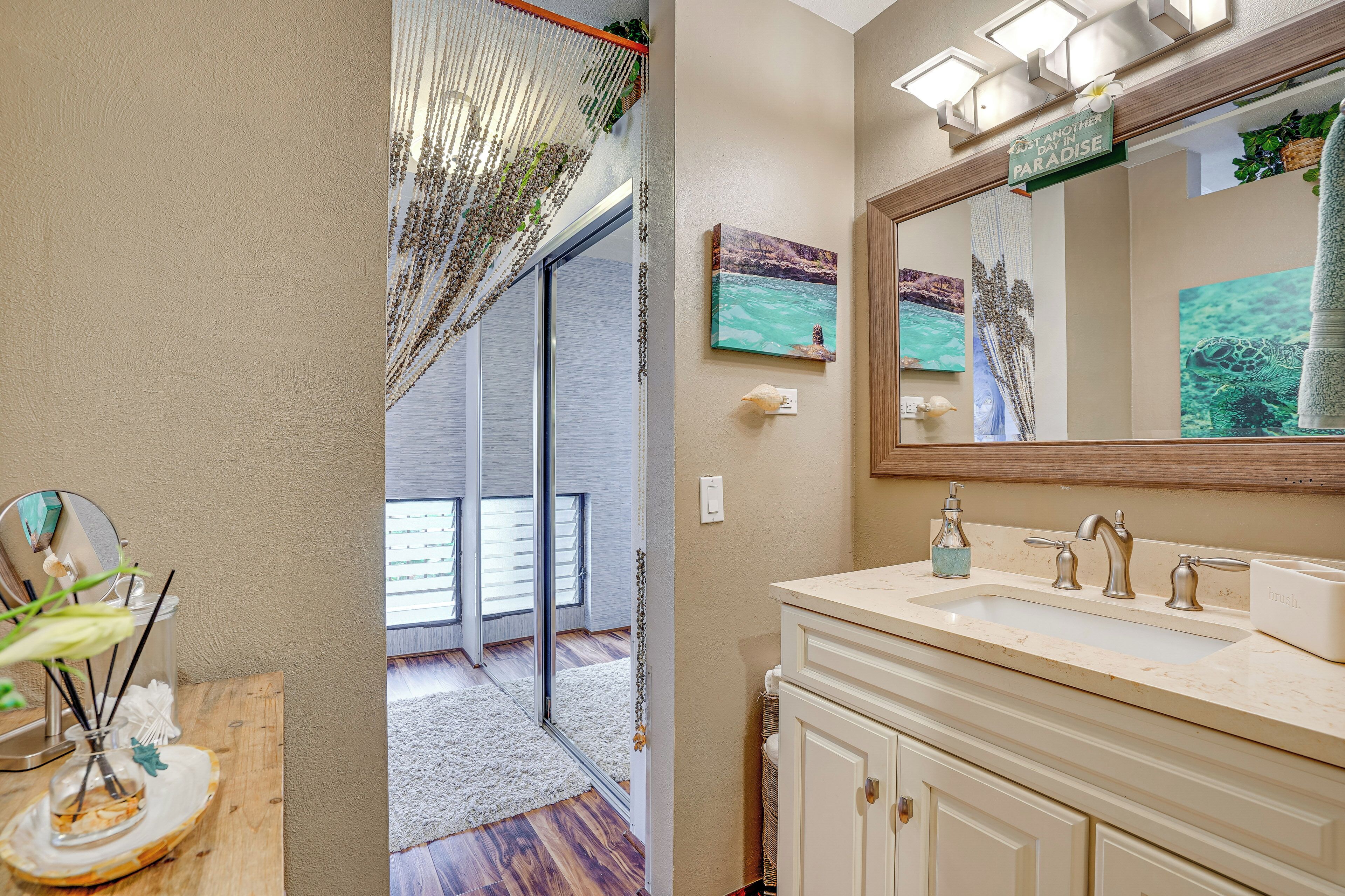 Free toiletries, hair dryer, towels