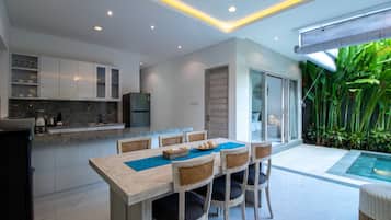 Villa | Dapur peribadi | Peti sejuk, tisu