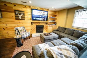 TV connectée, cheminée