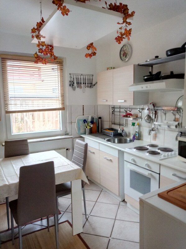 Fridge, stovetop, coffee/tea maker, electric kettle - Lovely, very quiet vacation apartments for groups of up to 23 people (Bad Sachsa)