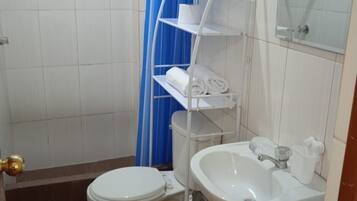 Towels, soap, toilet paper