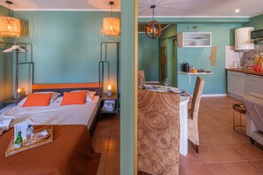 1 غرفة نوم ومكواة/لوح كي وخدمة الإنترنت وملاءات أسرّة