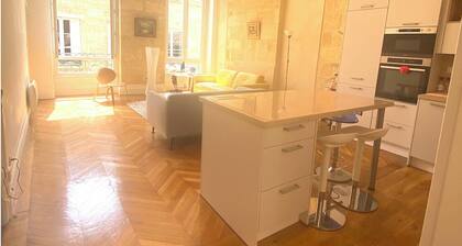 Superbe appartement rénové calme et lumineux aux Chartrons, prÚs Jardin Public