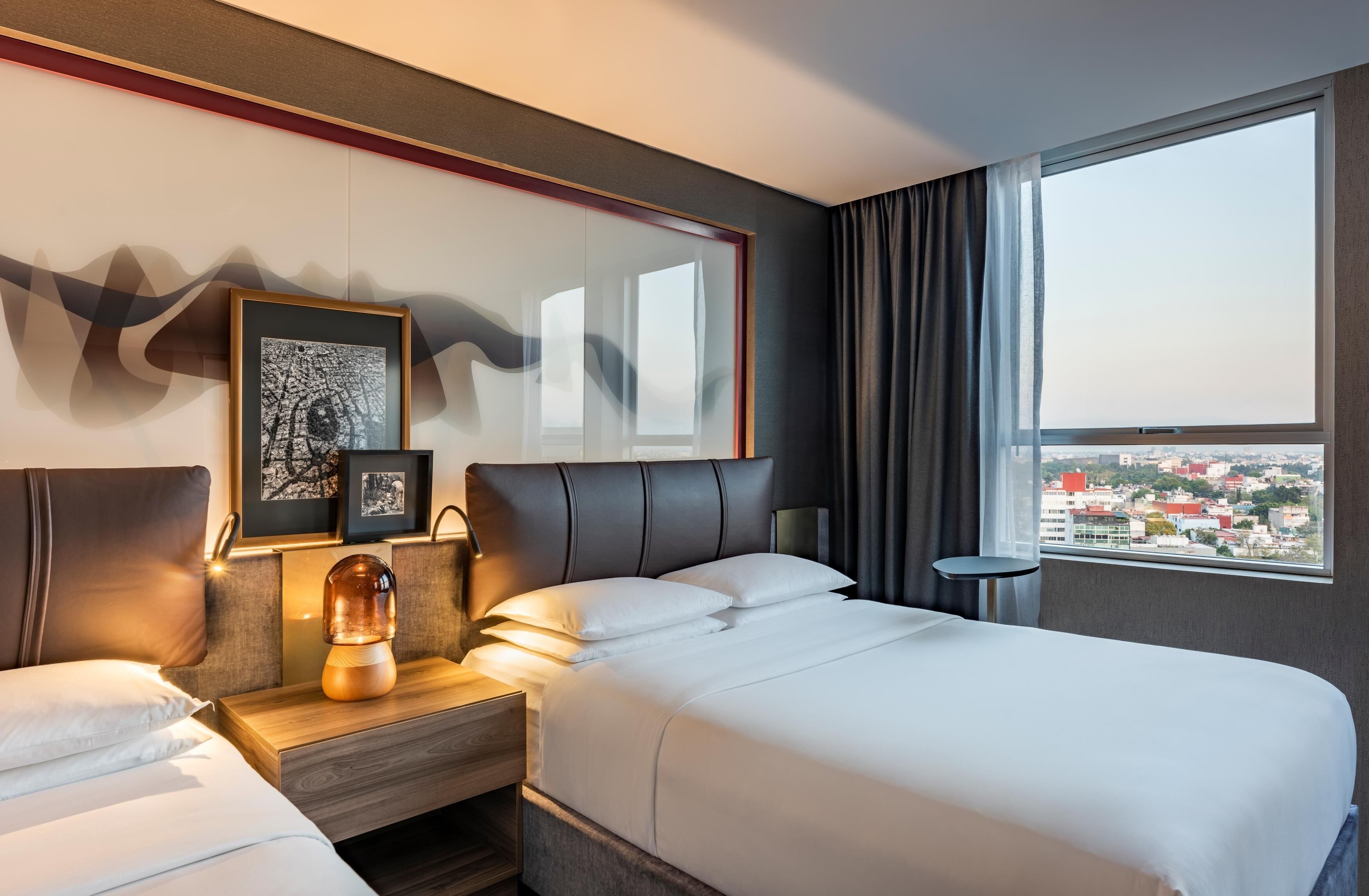 Room, 2 Double Beds, City View | View from room