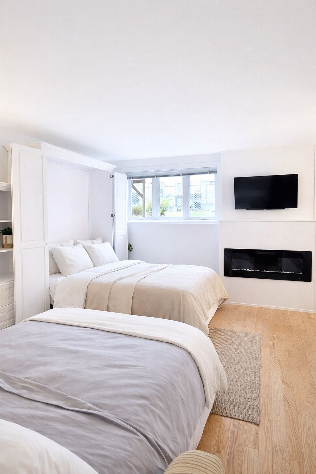 1 slaapkamer, een strijkplank/strijkijzer, reisbedje, gratis wifi