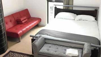 1 bedroom, iron/ironing board, travel crib, free WiFi