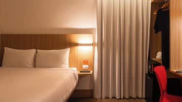 Minibar, in-room safe, desk, laptop workspace