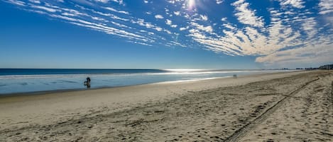 On the beach