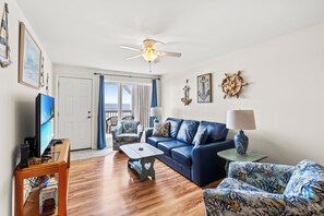 Flat-screen TV, DVD player - 3rd Floor Oceanfront Condo, Oversized Balcony, WiFi | Mid Strand - E (North Myrtle Beach)
