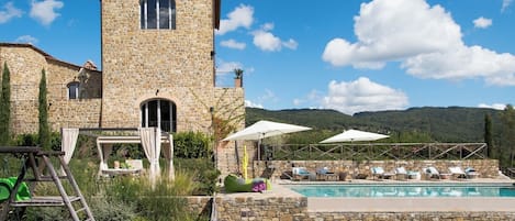 A heated pool