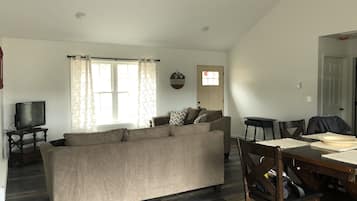 Smart TV, DVD player, books