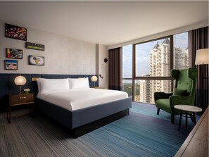 Premium bedding, down duvets, in-room safe, desk