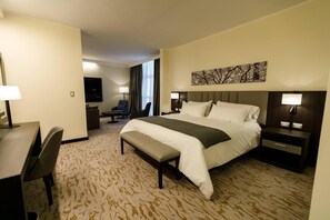 Deluxe Room, 1 King Bed, Accessible (Mobility & Hearing, Roll-In Shower) | Down comforters, pillowtop beds, minibar, in-room safe - Hilton Garden Inn Santiago del Estero (Santiago del Estero)