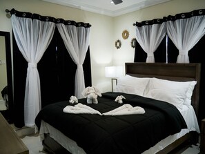 2 bedrooms, iron/ironing board, WiFi, bed sheets