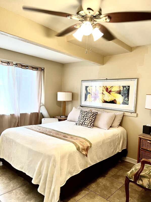 2 bedrooms, iron/ironing board, WiFi, bed sheets