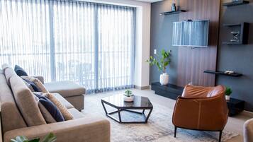 公寓客房, 2 間臥室 | 起居區