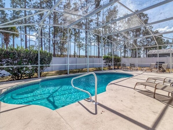 Indoor pool, outdoor pool - Disney Dreams Villa Spacious 5 Bed 3 Bath Highland Reserve Near Disney Parks (Davenport)