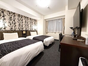 Desk, blackout curtains, iron/ironing board, free WiFi