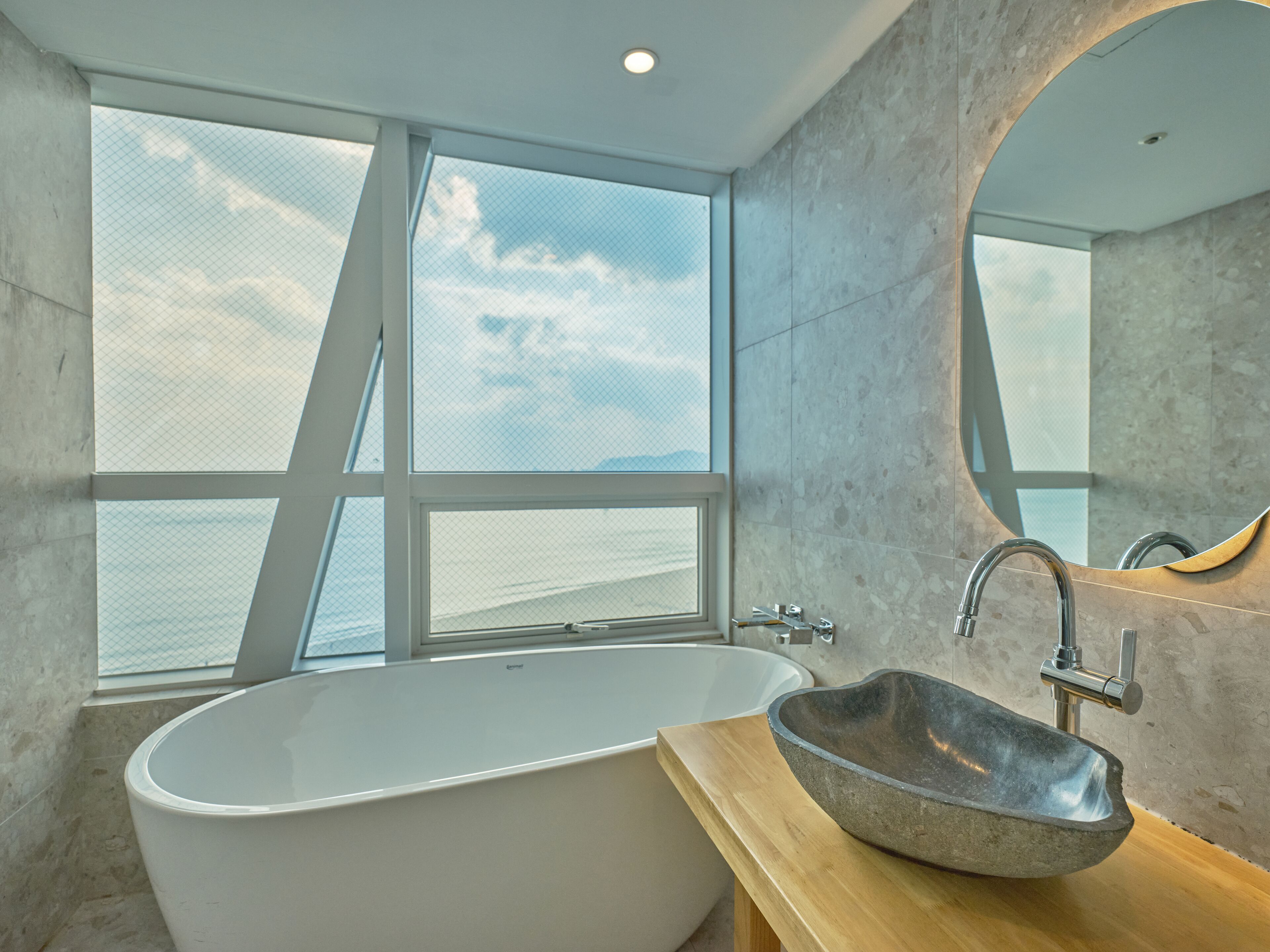 Habitación Deluxe doble, bañera, vistas al mar | Vistas desde la habitación