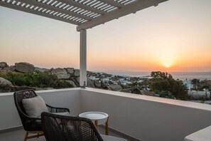 Aerial view - Villa Petra Mare with Swimming pool (Mykonos)