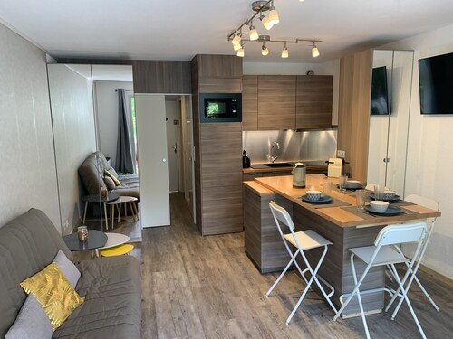 Grand studio 4/6 personnes expo sud balcon terrasse jardin