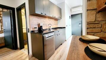 Superior Apartment, 1 Bedroom, Balcony | Premium bedding, desk, laptop workspace, blackout drapes